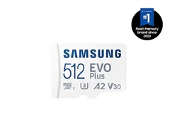 Samsung EVO Plus 512GB A1 Micro SDXC Card UHS-I C10 MB-MC256GA/AM